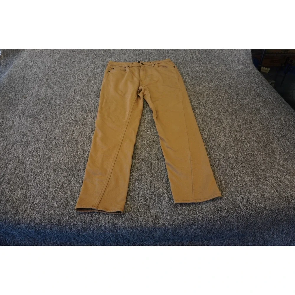 Banana Republic Pants Men 32x30 Khaki Cotton Stretch Casual Pockets Straight Leg